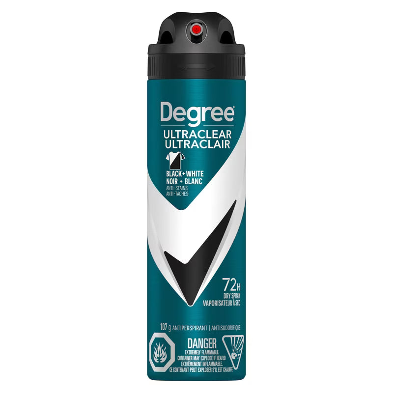 DEGREE MEN ANTIPERSPIRANT DRY SPR BLK+WHITE 107G
