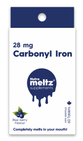 NUTRAMELTZ   Carbonyl Iron - 28mg 60tab