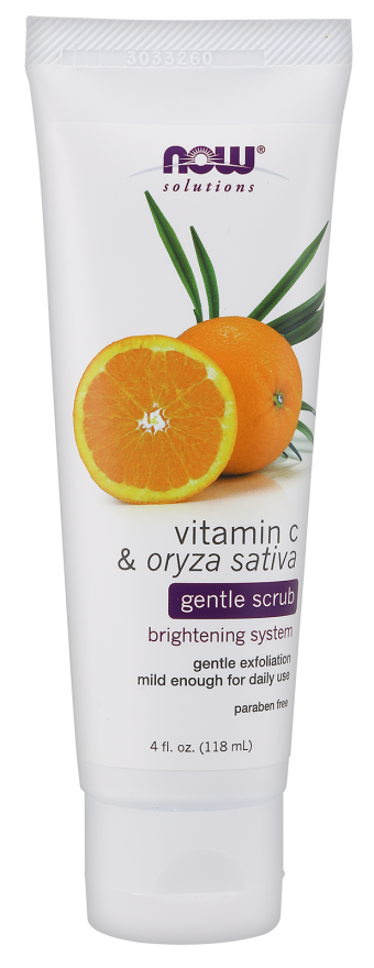 NOW    Vitamin C & Rice Gentle Scrub 118mL