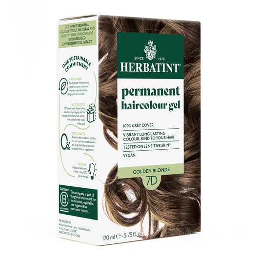 Permanent haircolour gel 7D Golden Blonde, 170 ml