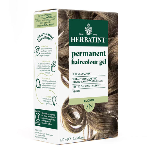 Permanent haircolour gel 7N Blonde, 170 ml