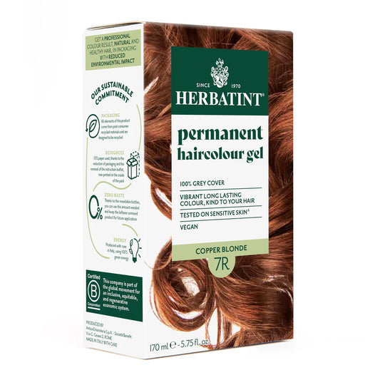 Permanent haircolour gel 7R Copper Blonde, 170 ml
