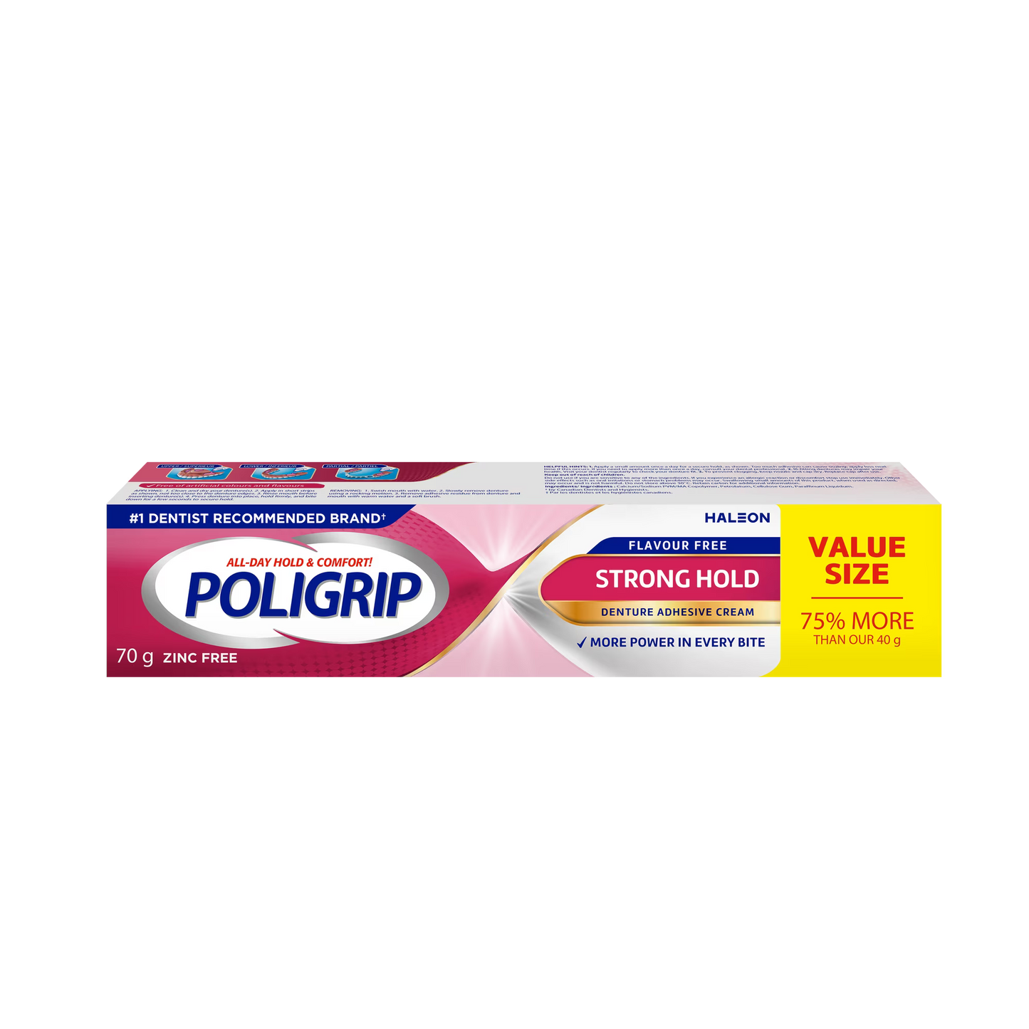 POLIGRIP FLAVOUR FREE 70G