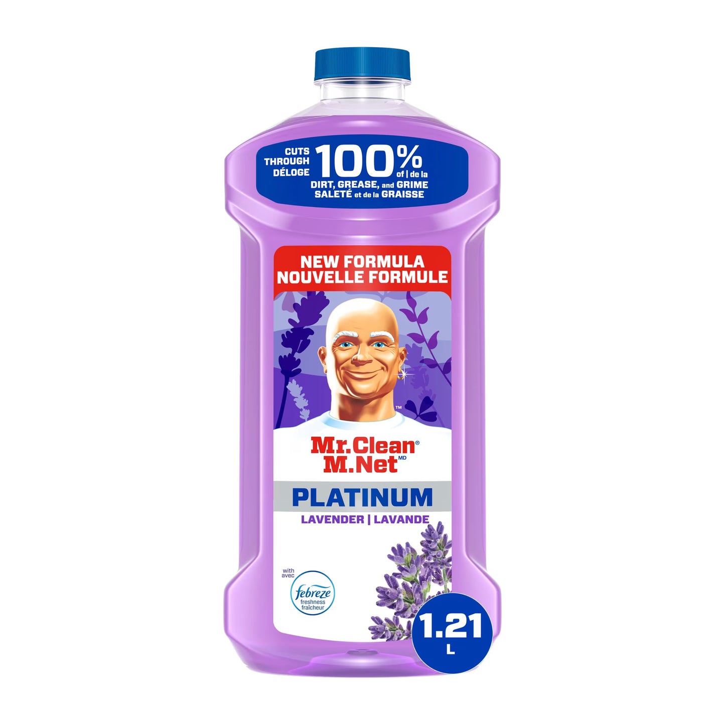 MR CLEAN CLEANER W/FEBREZE LAVENDER 1.21L pack of 4