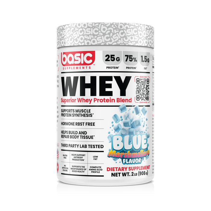 Basic Supplements - Basic Whey Blue Marshmallow 2 lbs