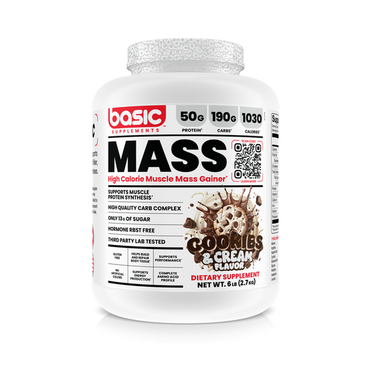 Basic Supplements - Basic Mass Gainer Cookies & Cream 6 lbs