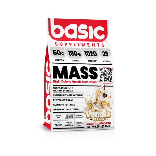 Basic Supplements - Basic Mass Gainer Vanilla 15 lbs