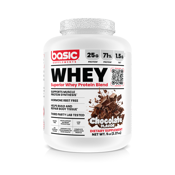 Basic Supplements - Basic Whey Chocolate 5 lbs