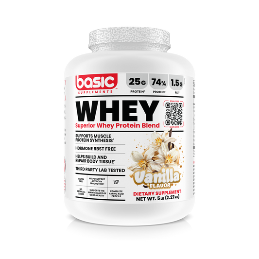 Basic Supplements - Basic Whey Vanilla 5 lbs
