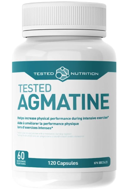 Agmatine Capsules | 500mg Agmatine Sulfate & 105mg L-Arginine | Increased Nitric Oxide Production, Muscle Pumps & Performance | 60 Servings (120 Capsules)
