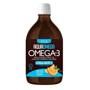 AQUAOMEGA    High EPA Fish Oil Omega3    AQUAOMEGA    High EPA Fish Oil Omega3    5X High EPA Orange 450mL