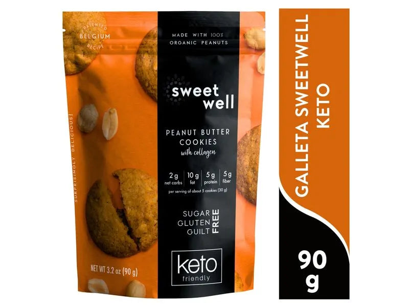 Sweetwell Peanut Butter Cookies - Keto6  x90g