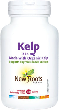 NEW ROOTS    Kelp 225 mg · Made with Organic Kelp    100 tablets