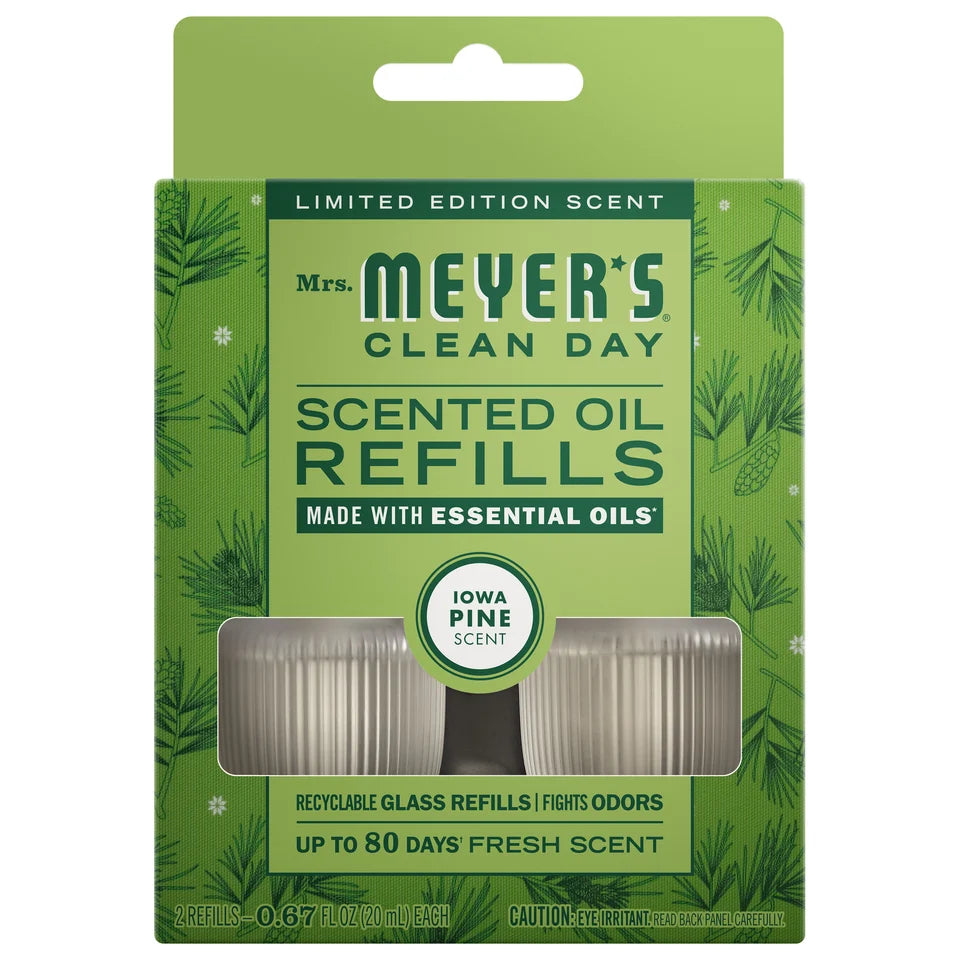 Mrs. Meyer's Clean Day - Iowa Pine Oil Diffuser Refill - 2ct
