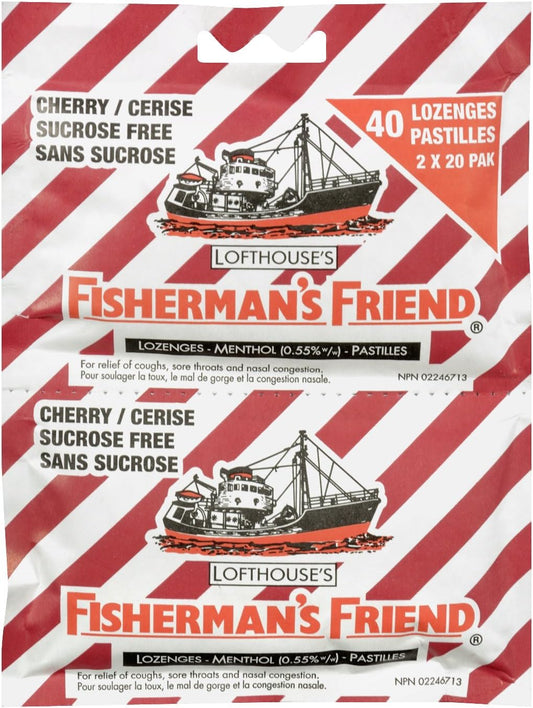 FISHERMANS FRIEND CHERRY TWIN PK 2X22 LOZENGE pack of 20
