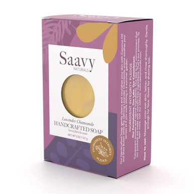 SAAVY NATURALS    Lavender Chamomile Bar Soap 140g