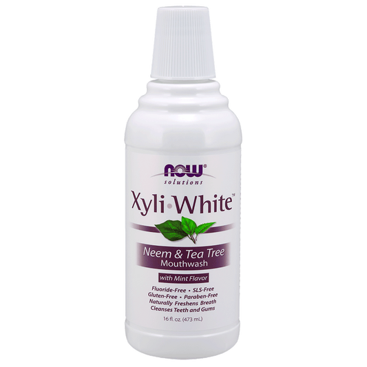 NOW    Xyliwhite Neem & Tea Tree Mouthwash 473mL