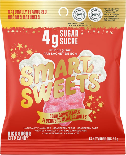SMARTSWEETS   SOUR SNOWFLAKES    50g