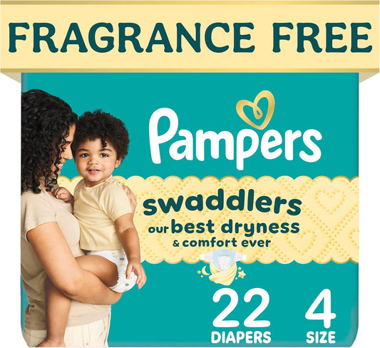 PAMPERS SWADDLERS JUMBO SIZE-4 22 pack of 4