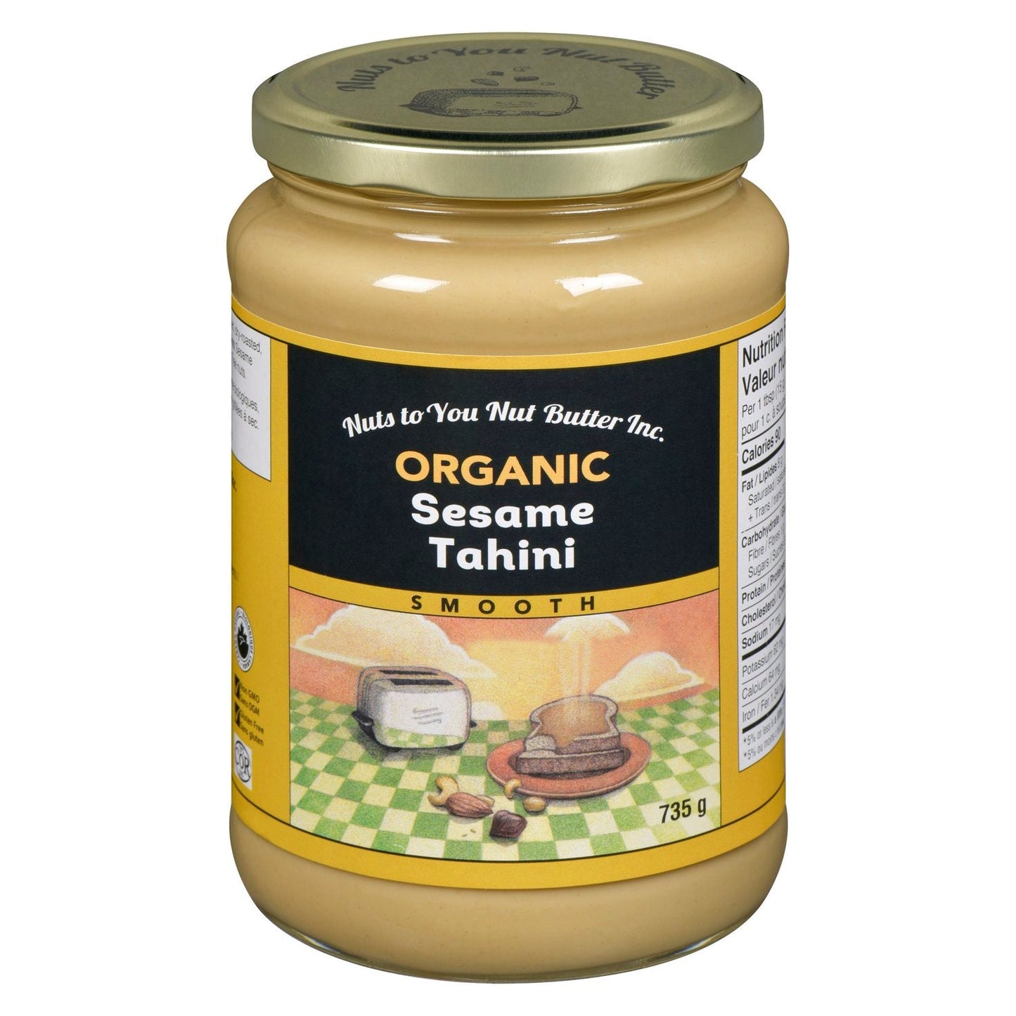 NUTS TO YOU    Org Sesame Tahini Smooth 735g
