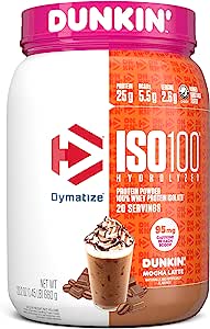 Dymatize ISO100 | Dunkin' Mocha Latte | 20 Servings