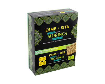 ESME+SITA   Organic Honey Moringa Seed Bar, 12/pk