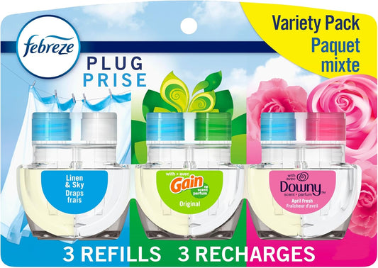 FEBREZE PLUG VARIETY PACK 3X26ML pack of 6