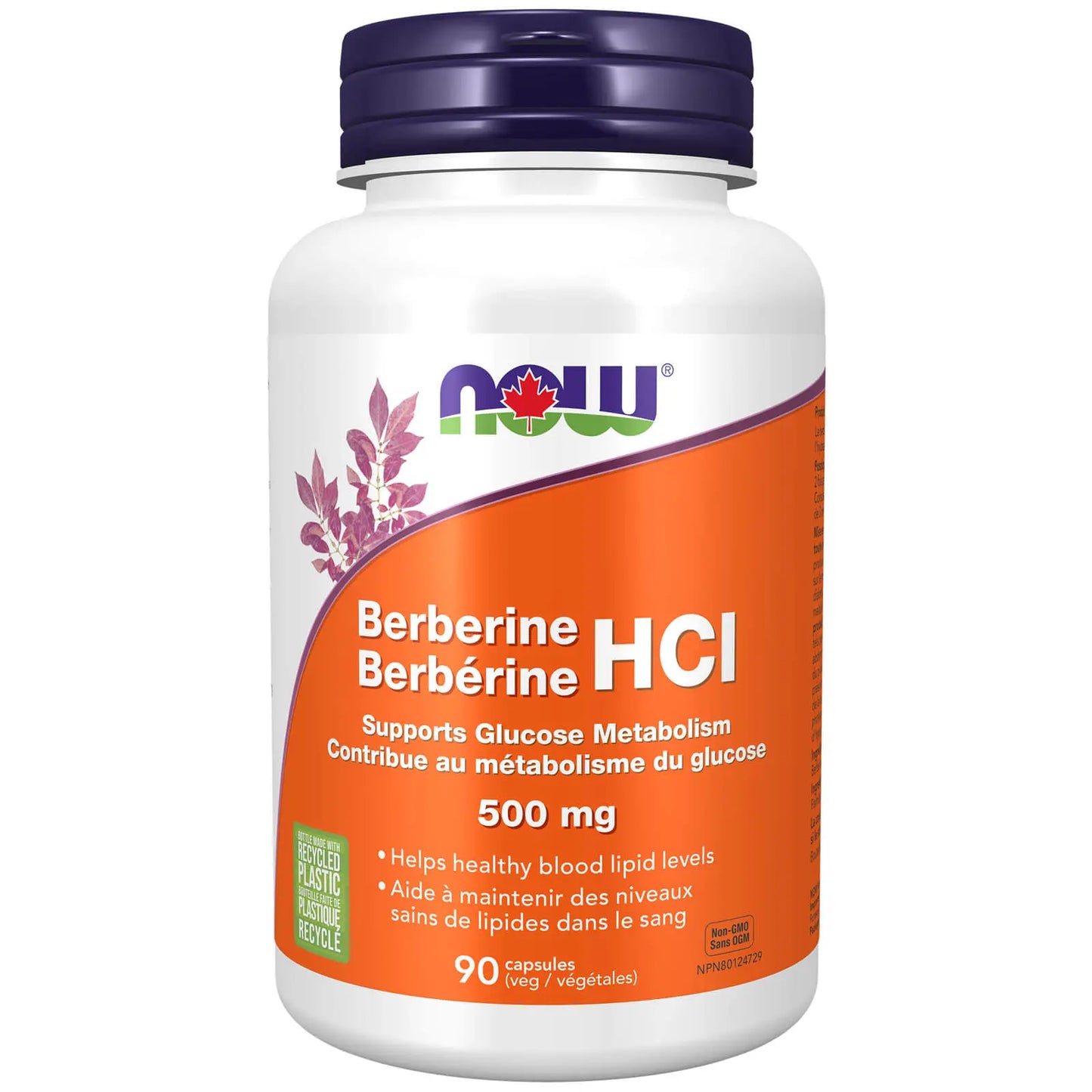 NOW    Berberine HCI 500 mg Glucose Support 90vcap NEW