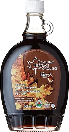 CANADIAN HERITAGE ORGANICS    OrgCDN GrA VeryDarkMapleSyrup500mL