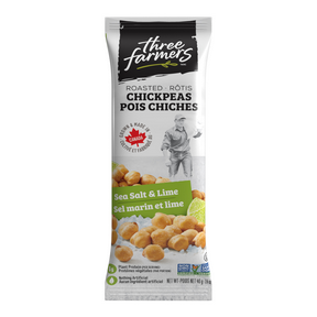 Three Farmers   Chickpeas - Salt&Lime Snack Packs 12 x 40g