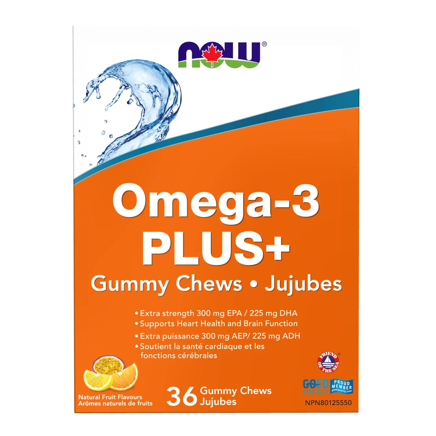 NOW    Omega-3 PLUS+ Gummy Chews 36 blister pack