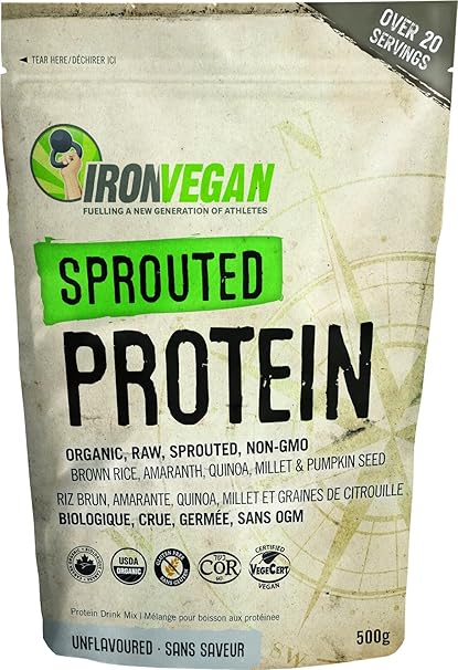 Iron Vegan Sprouted Protein   500g Unflavoured
