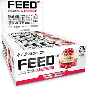 NUTRABOLICS   FEED BAR   STRAWBERRY SHORTCAKE   65g - 12/box