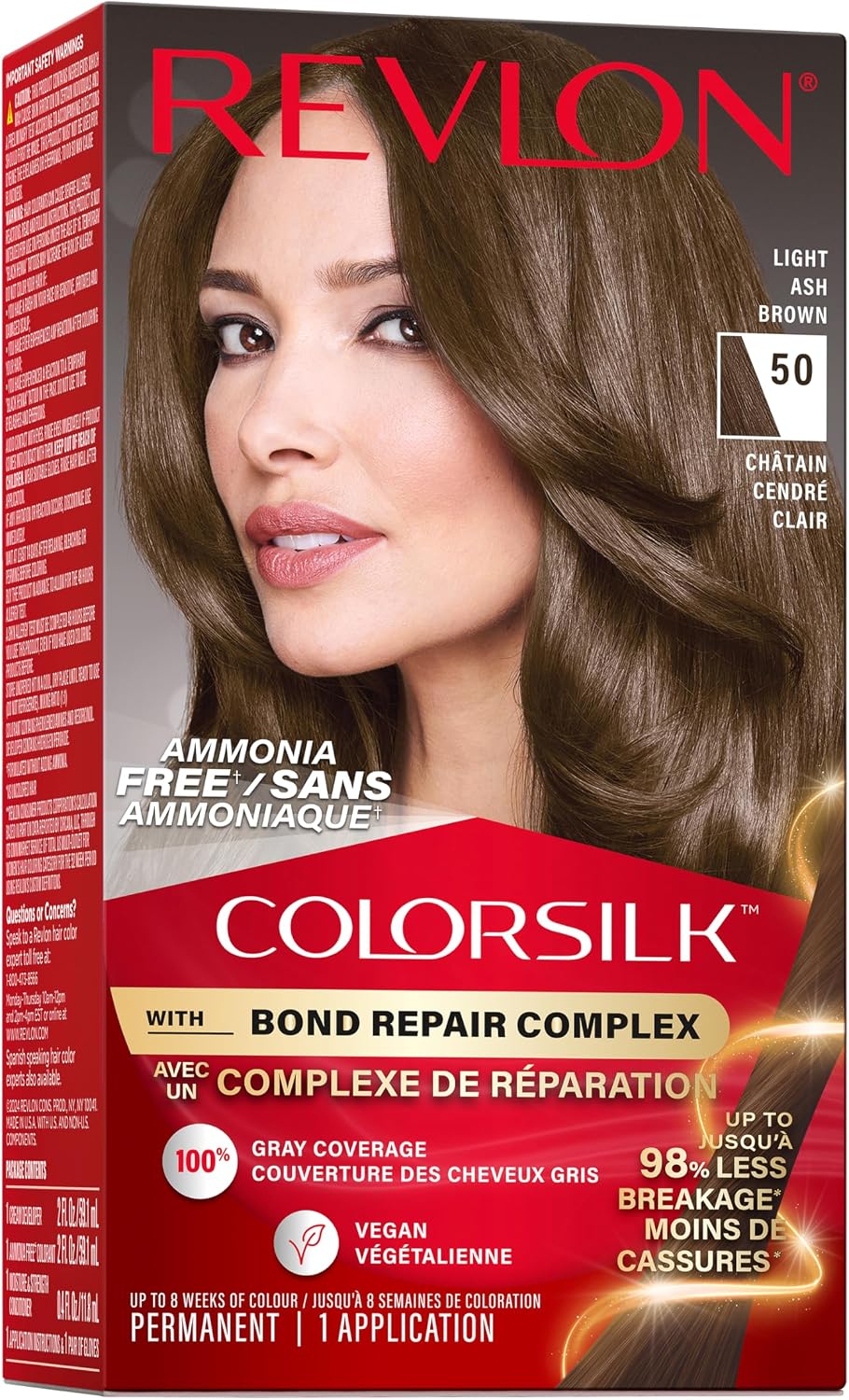 REVLON COLORSILK BOND REPAIR LIGHT ASH BROWN