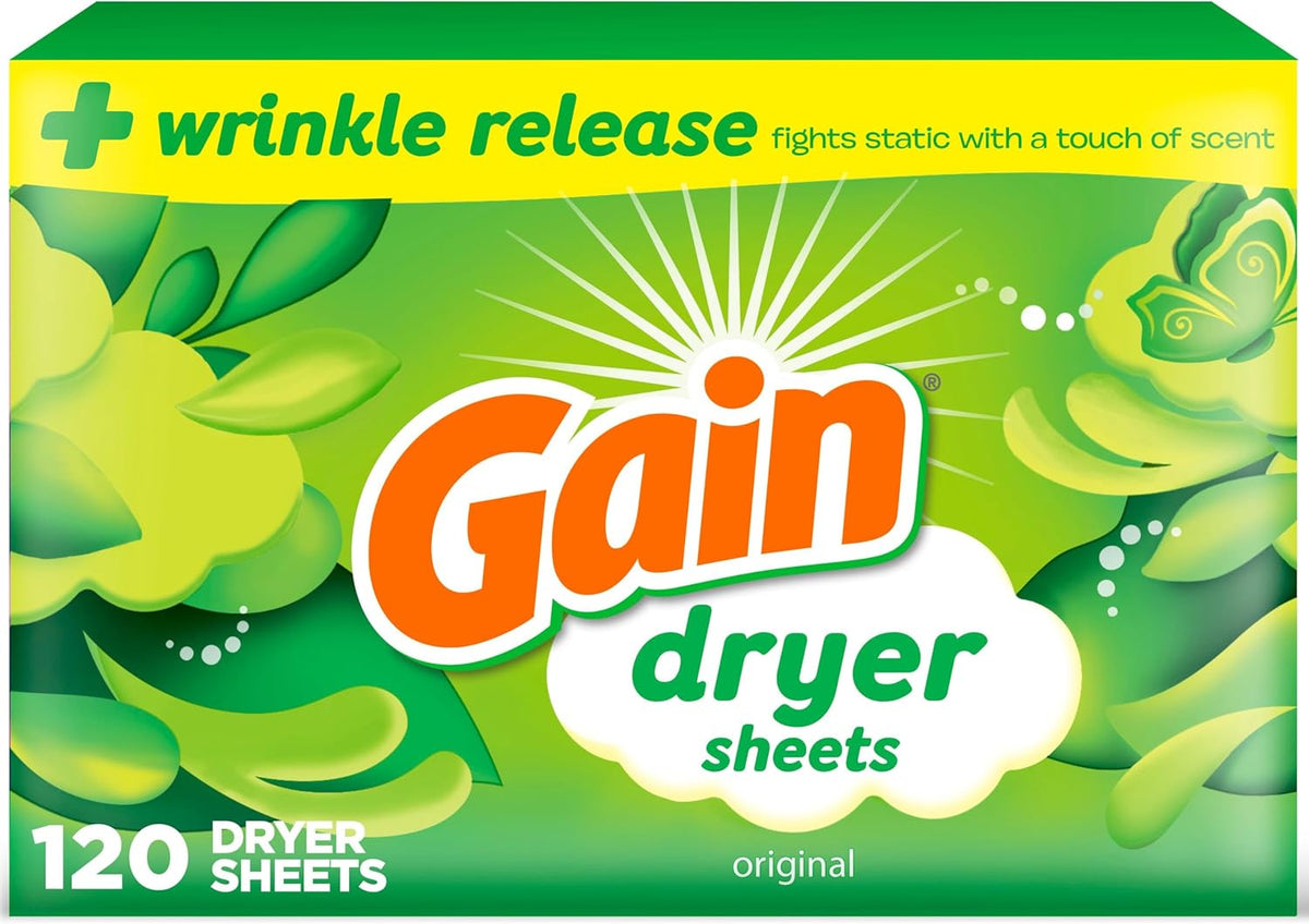 GAIN DRYER SHEETS ORIGINAL 120 pack of 6