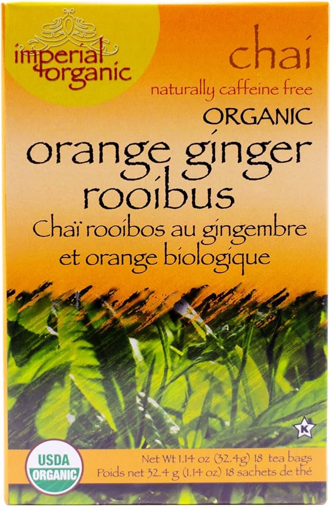 UNCLE LEE'S TEAS    Org Orange Ginger Rooibos Chai18bg
