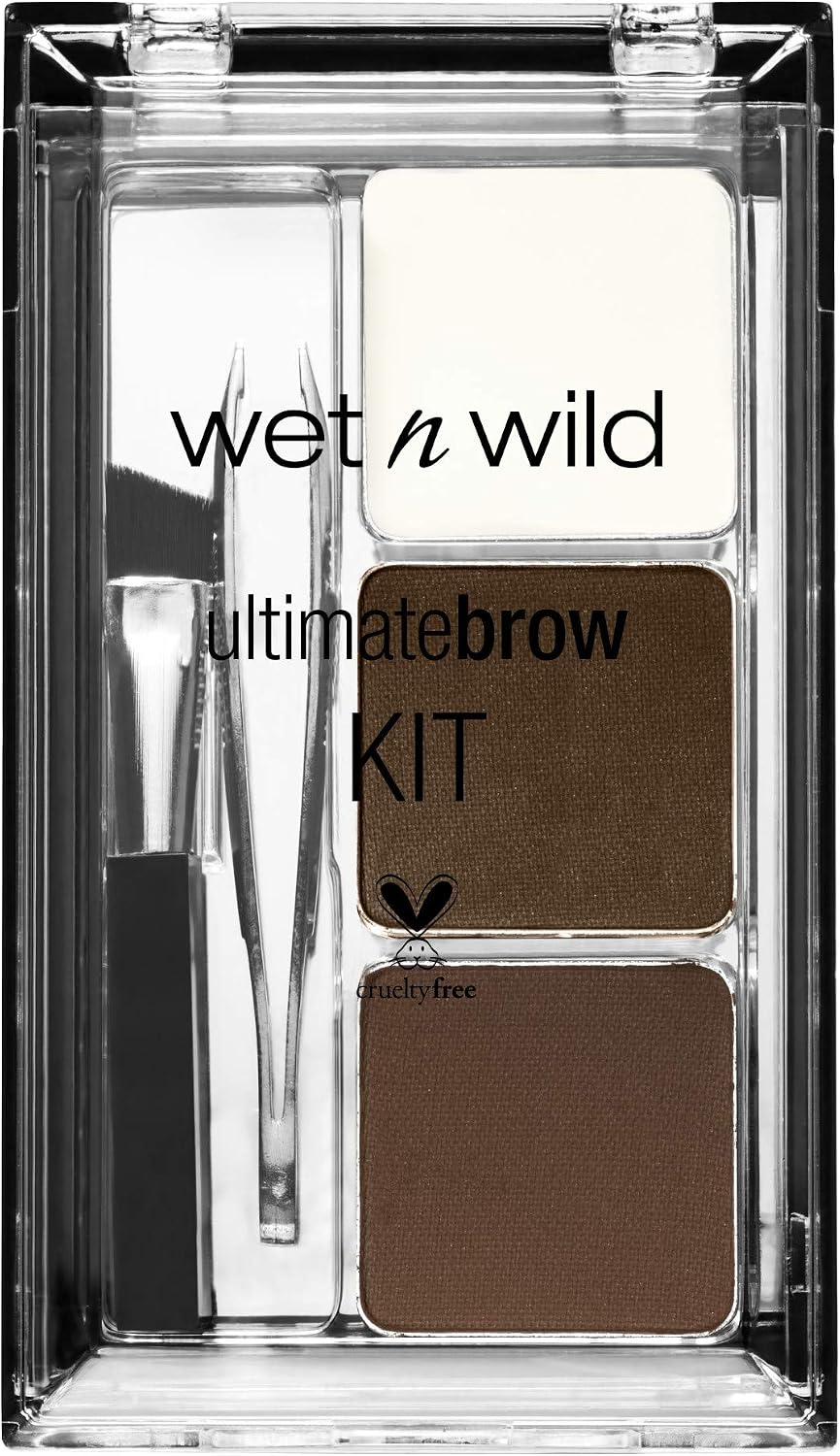 WET N WILD ULTIMATE BROW KIT DARK BROWN pack of 3