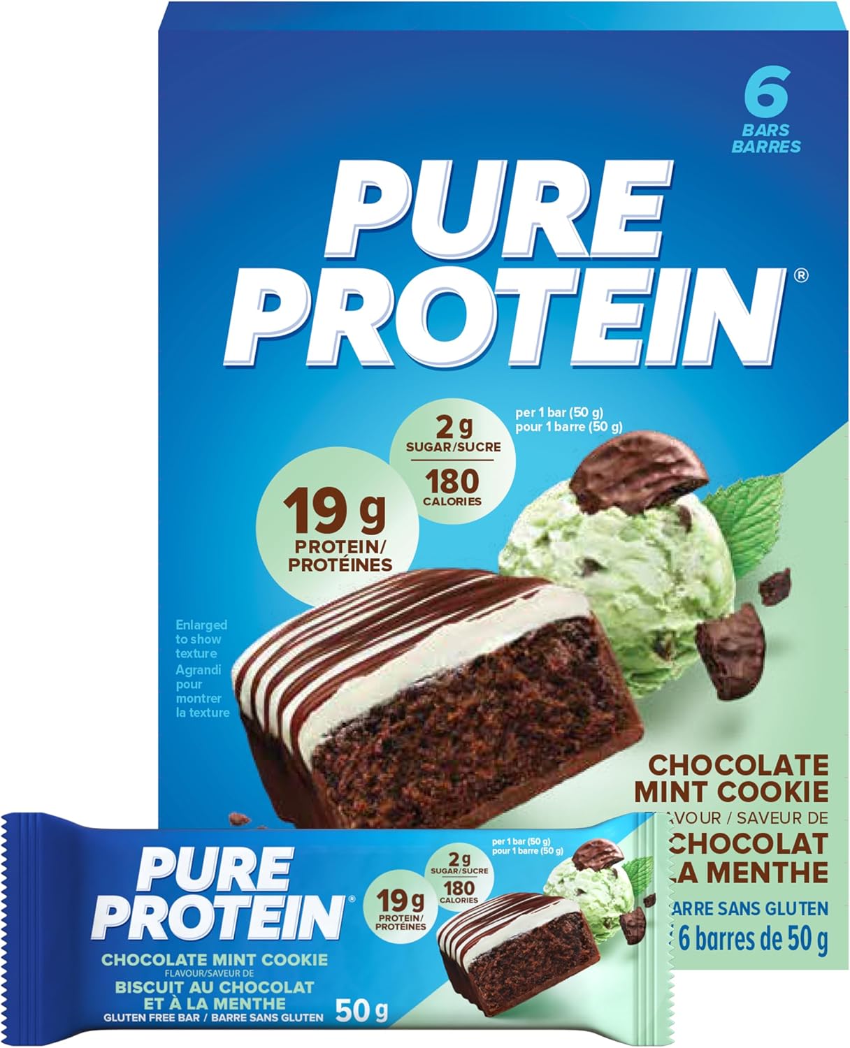 PURE PROTEIN CHOCOLATE MINT COOKIE 6X50G BAR