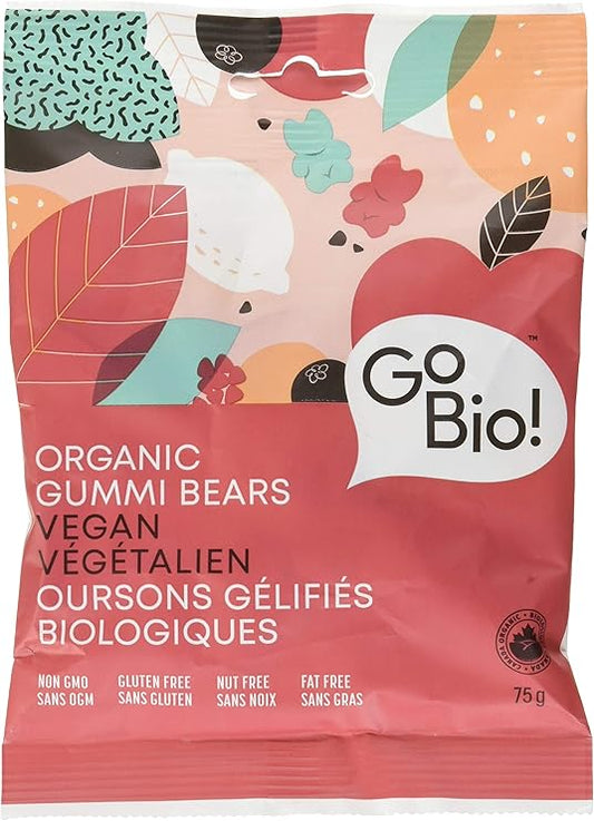 GoBIO! Organics   Organic Vegan Gummi Bears 75g