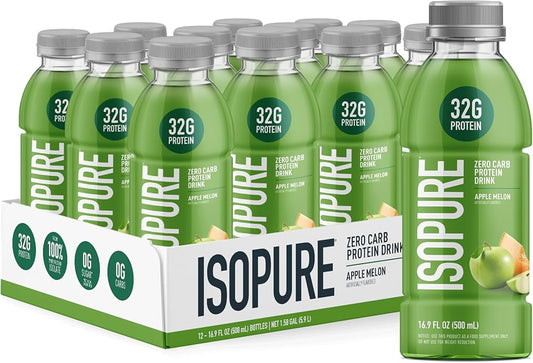 NATURE'S BEST ISOPURE ZERO CARB GREEN TEA & LEMON 16.9oz - 12/case