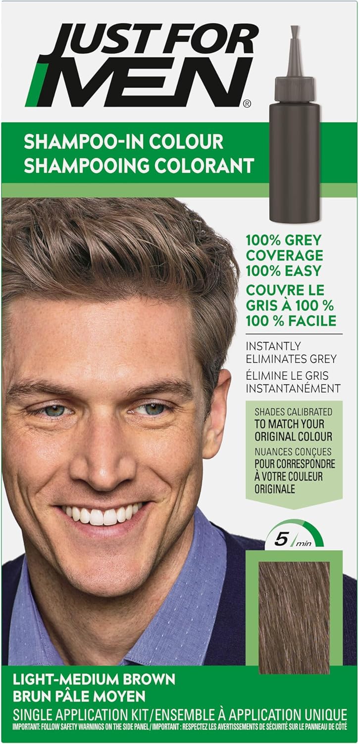 JUST FOR MEN SHP LIGHT MED BROWN #30