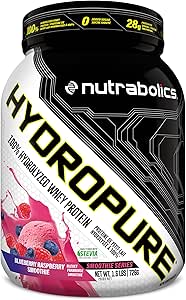 NUTRABOLICS - HYDROPURE - BLUEBERRY RASPBERRY SMOOTHIE - 1.6lbs