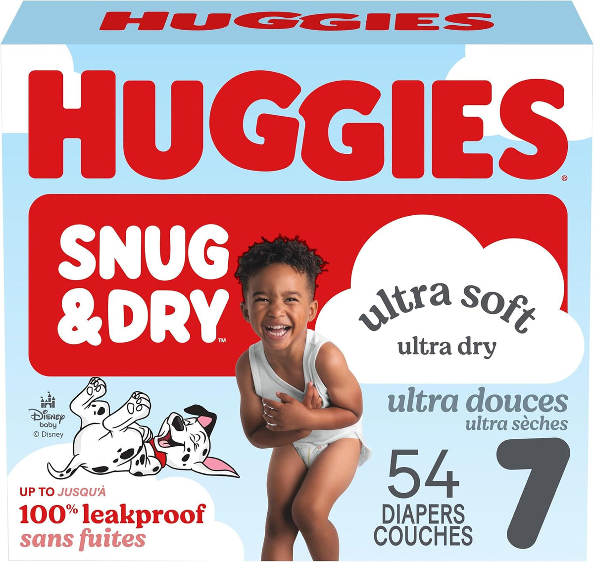HUGGIES SNUG & DRY DIAPERS SIZE 7 54