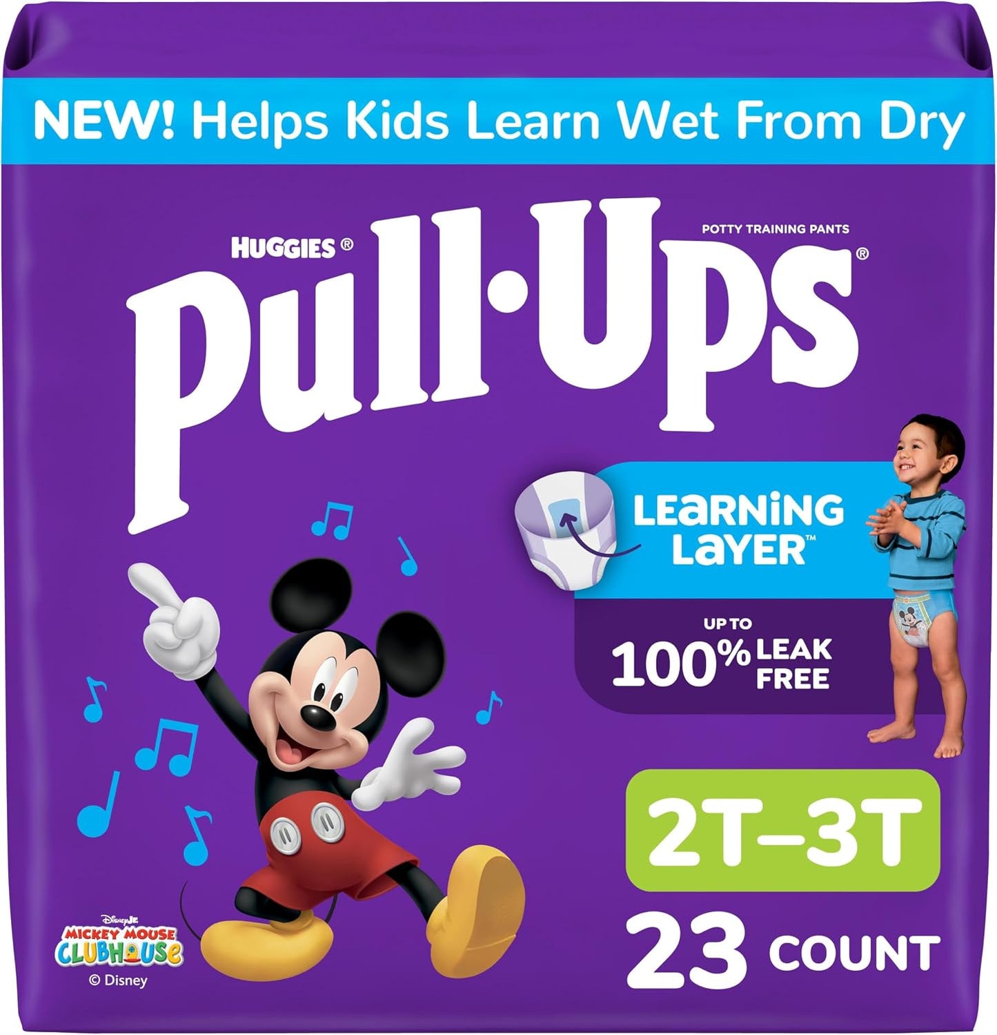 HUGGIES PULL-UPS TRAINING PANTS JB 2T-3T BOY 23 pack of 4