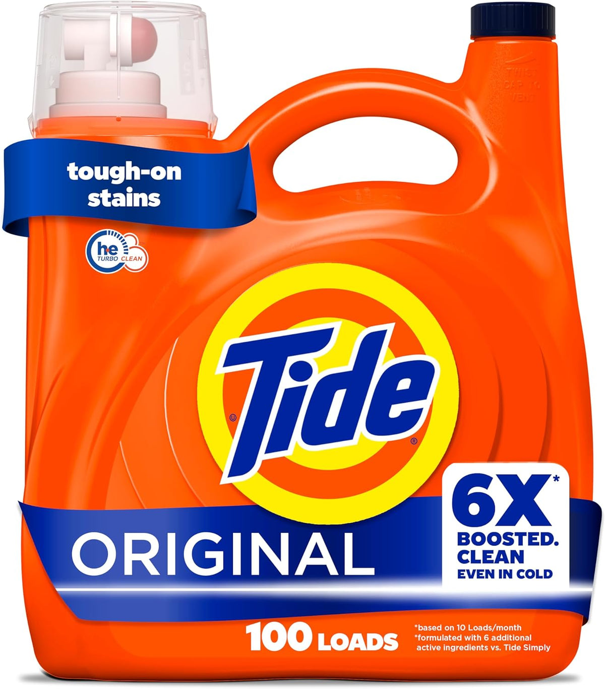 TIDE DETERGENT LIQ ORIGINAL 3.9L pack of 4