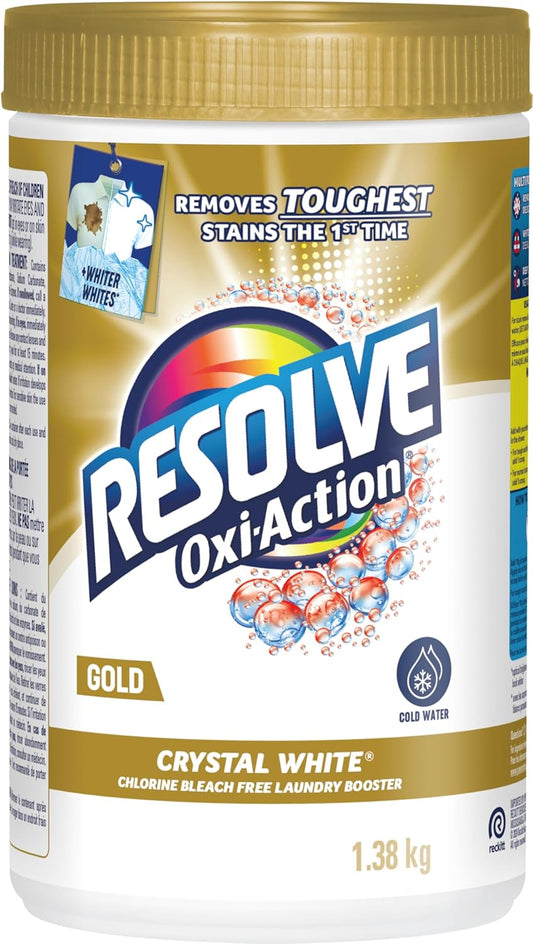 RESOLVE WASH PD OXI ACTION WHITE 1.38KG pack of 6