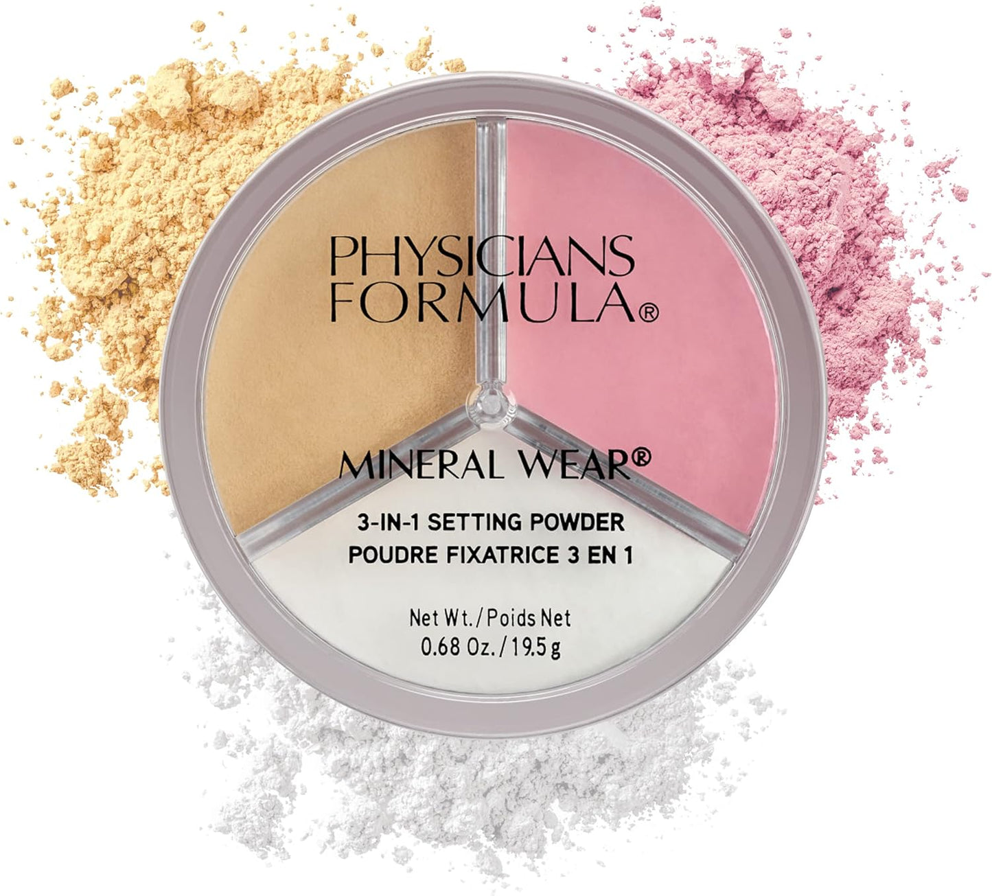 PHYSICIANS FORMULA MINERAL WEAR 3 IN 1 SETTING PD pack of 2