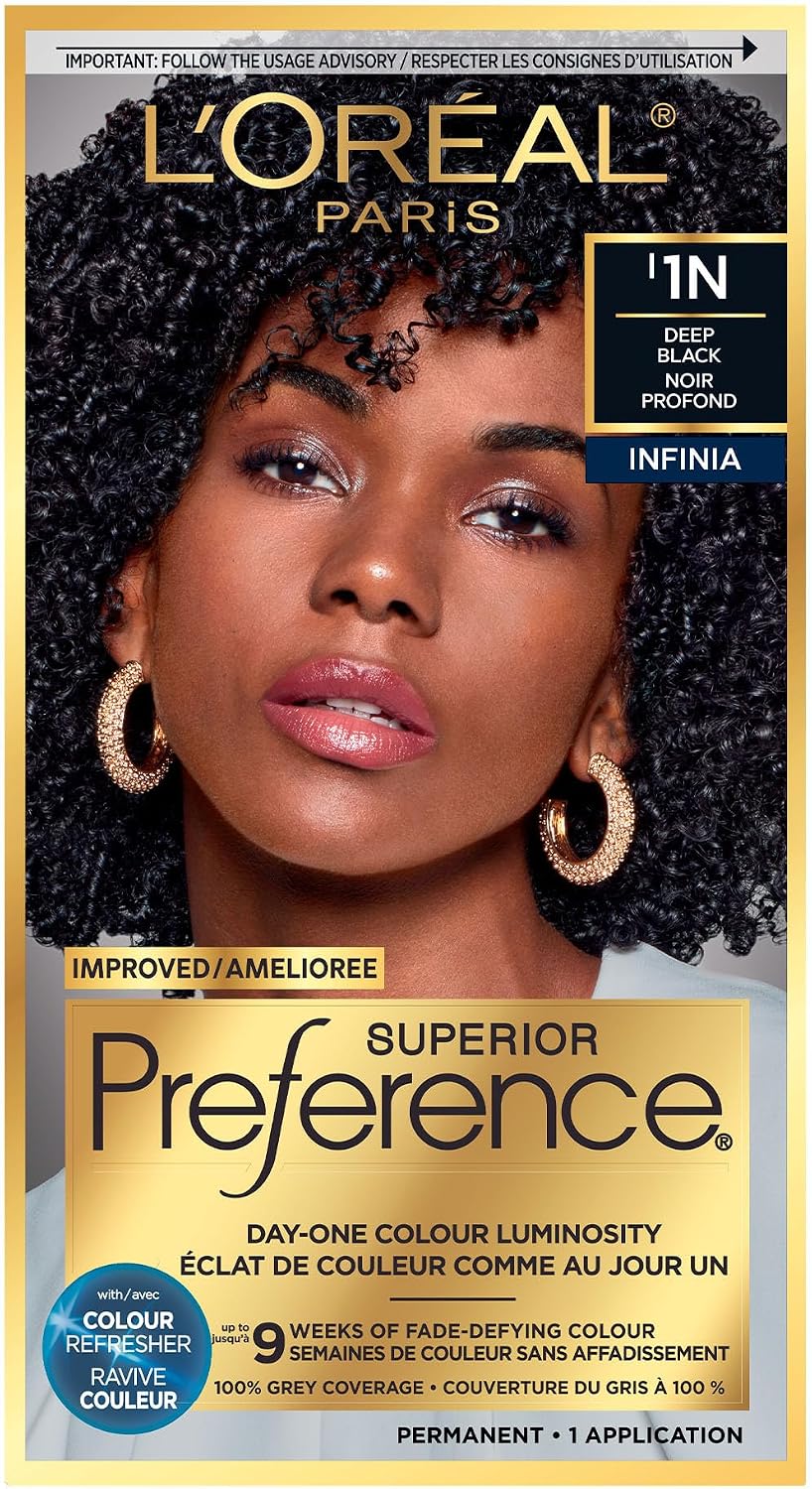 L'OREAL PREFERENCE INFINIA DEEP BLACK #1N