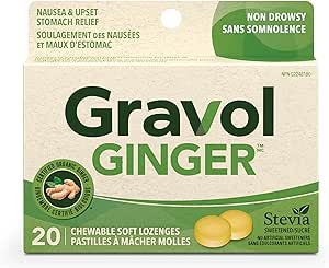 Gravol 500mg Ginger - 20 Lozenges