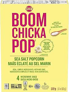 Angie's Artisan Treats   Microwave Fresh-Pop Bowls   Sea Salt Microwave Popcorn (4/93G)372G